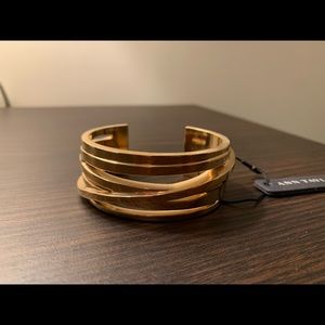 Gold cuff bangle